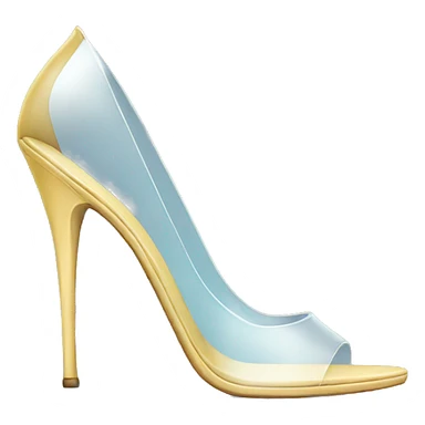 glass high heels sticker
