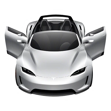 Tesla Roadster - Tesla (Model Year: 2020) (Iconic colour: Silver) sticker
