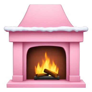 Winter Pink FirePlace sticker
