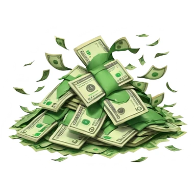 Ripped money sticker