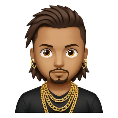Sean Paul with dark brown hair sticker