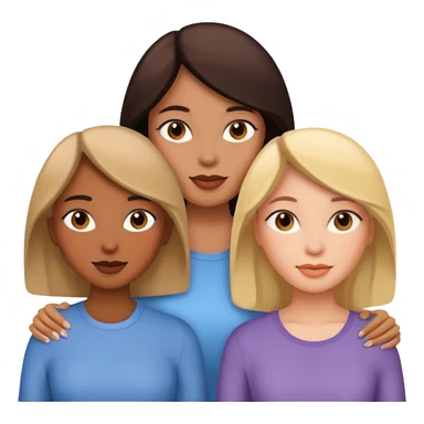 3 different women sticker
