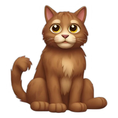 Cat big foot sticker
