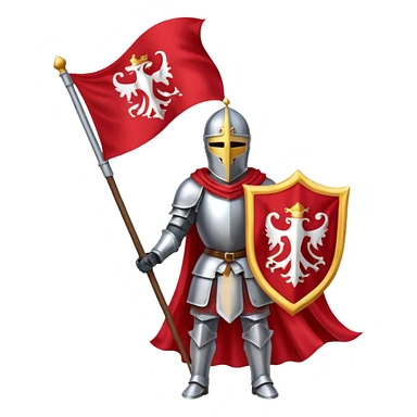 knight flag  sticker