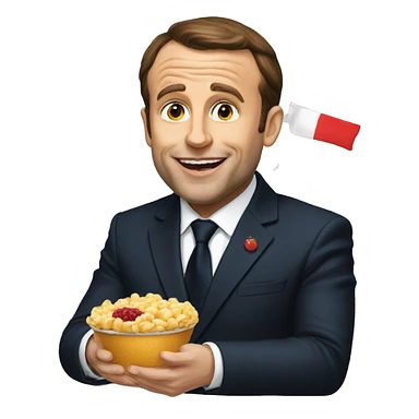 macron eat sticker