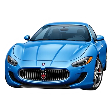 Blue Maserati sticker