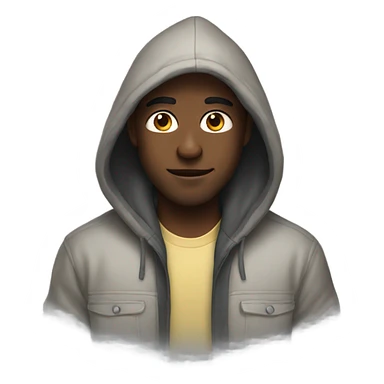 guy with a hoodie sticker