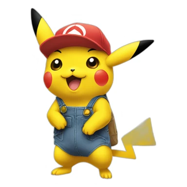 Pikachu montre son doz sticker