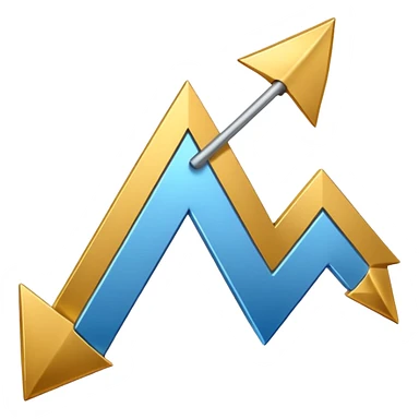 A graphics sheet in which graphic arrow is going up; Said sheet is called "Muscle mass" 📈 sticker