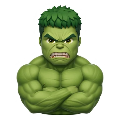 angry hulk sticker