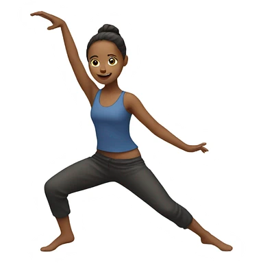Girl doing a dance move sticker