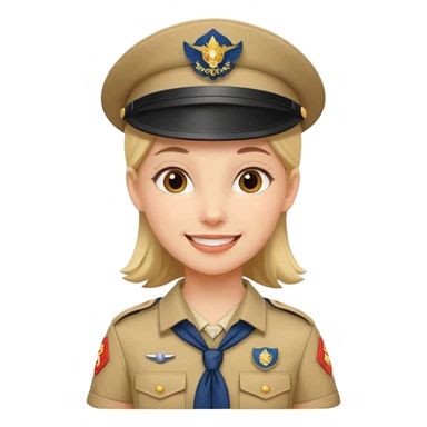 scout girl very unique  sticker