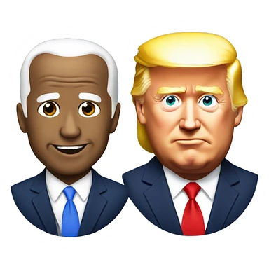joe biden and donald trump sticker