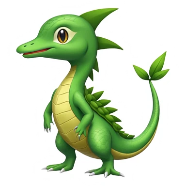 Sceptile-Snivy-hybrid-fusion (full body) sticker