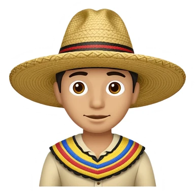 Sombrero estilo colombiano  sticker