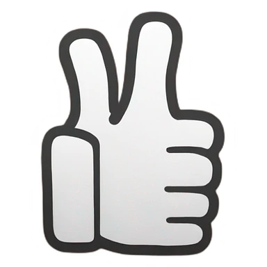 orange thumbs up sticker