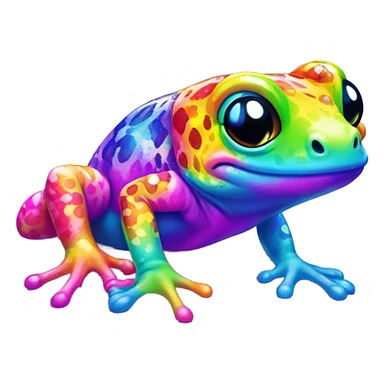 Lisa frank gecko ￼ sticker