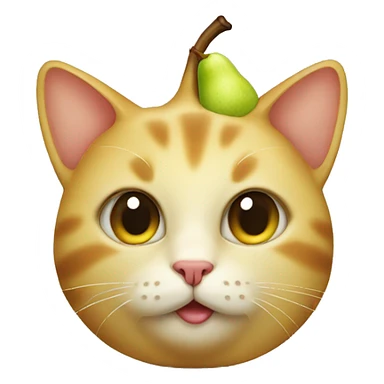 pear cat sticker