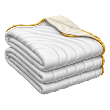 Soft, white blanket sticker