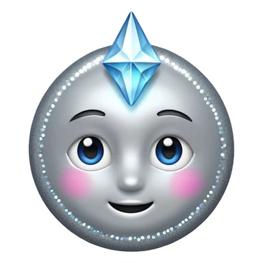 A sparkle that is silver  sticker