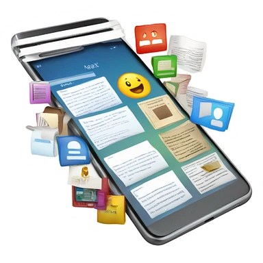 documents inside of a phone sticker