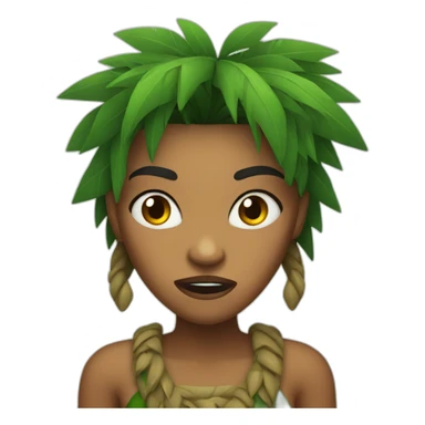 angry jungle lady sticker