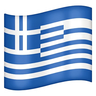 Greece flag without blue only the white stripes sticker