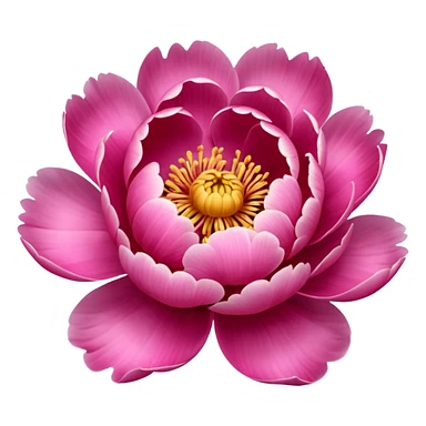 Pink peony emoji sticker