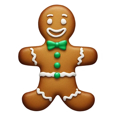 New Year's gingerbread in the shape of a ma sticker