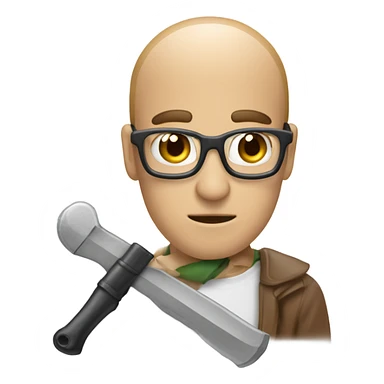 crea una escoba barriendo una memoria ram  sticker