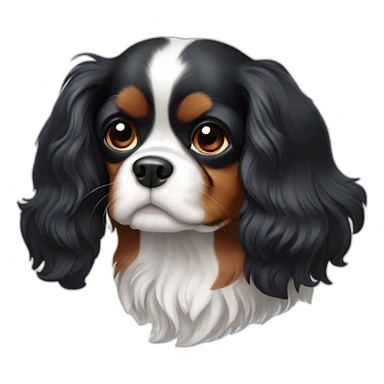Cavalier Charles King tricolor sticker