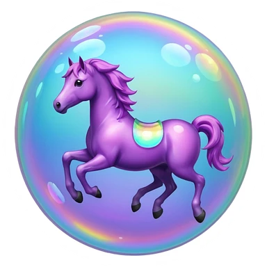 Bubble horse sticker