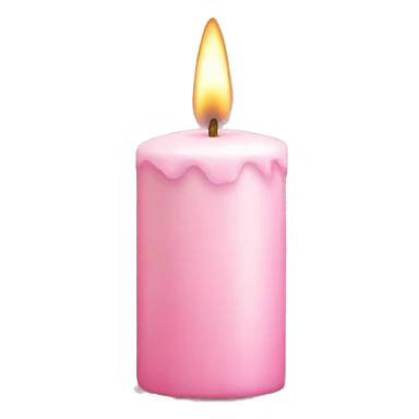 light pink candle sticker