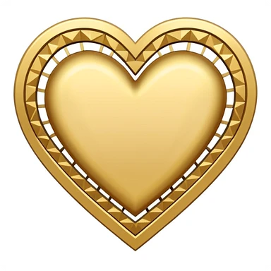 art deco themed heart sticker