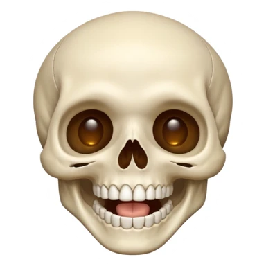 Skull laughing praying sticker