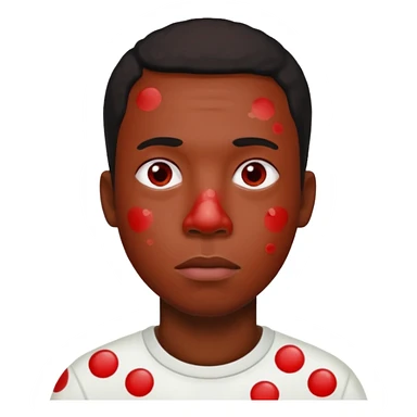 measles black man sticker