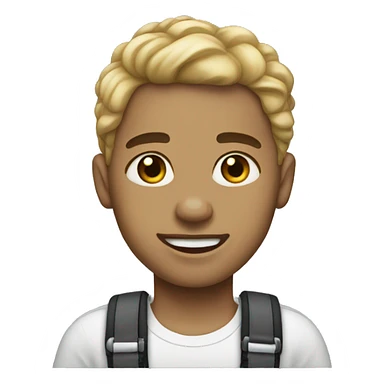 Light skin wearing braces sticker