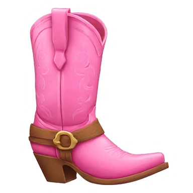 pink cowboy boots sticker