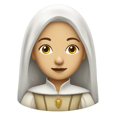 white medieval woman rich sticker