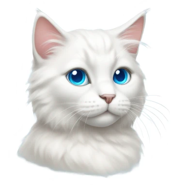 White Cat sticker