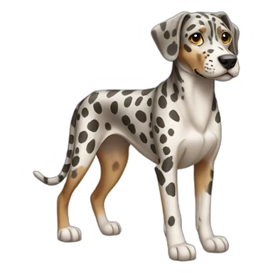 catahoula leopard dog full-body sticker