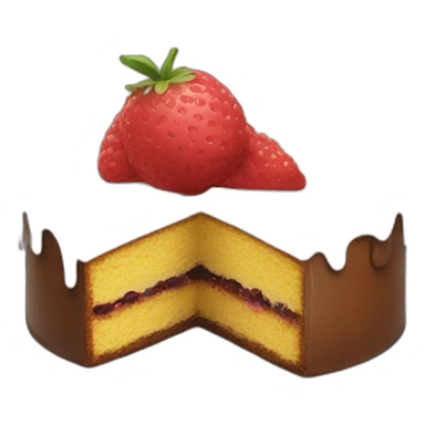 emoji head eating a cake  sticker