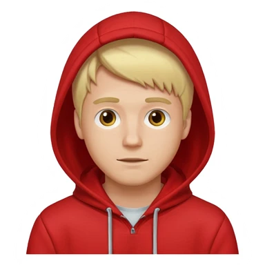 blonde guy red hoodie sticker