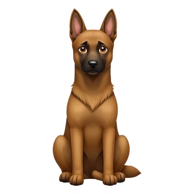 Belgian malinoise sit sticker