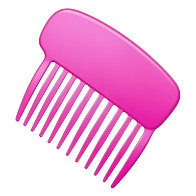 hair comb pink sticker