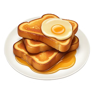 Torrijas Spanish Easter dessert toast soaked in milk and honey sticker