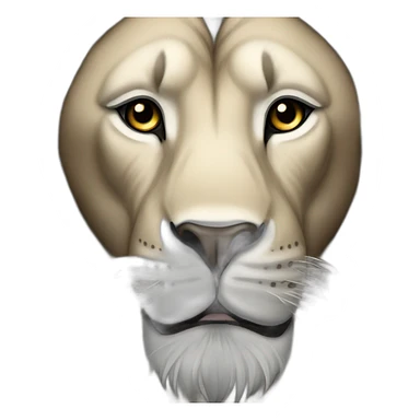 zèbre embrasse lion sticker