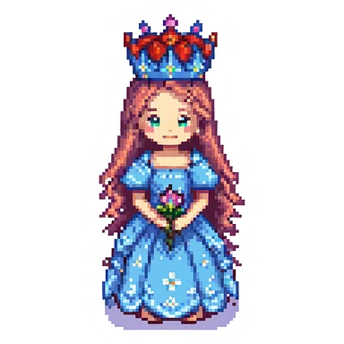 flower princess sticker