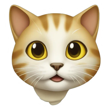 Cat on turtule sticker