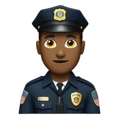 police officer with FBI clothing sticker
